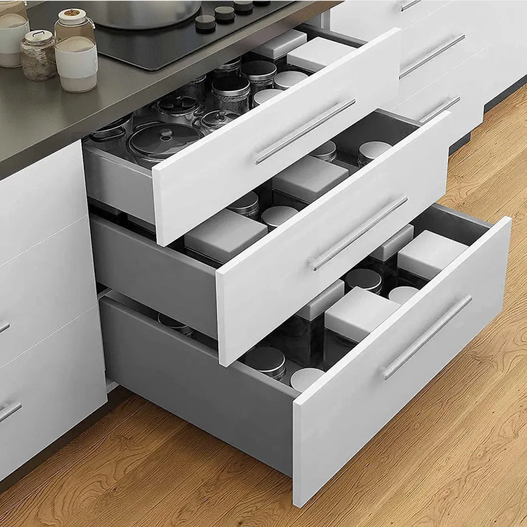 Full Extension Slim Tandem Box Kitchen Drawer Double Wall Drawer