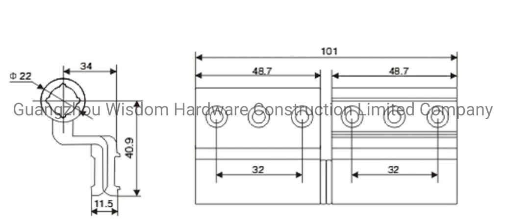 20mm Groove European Casement Window and Door Hinge