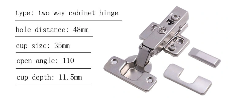 Fgvslide Furniture Hardware 35mm Cup Diameter Dtc Clip-on Door Hinge Soft Close Cabinet Hinge