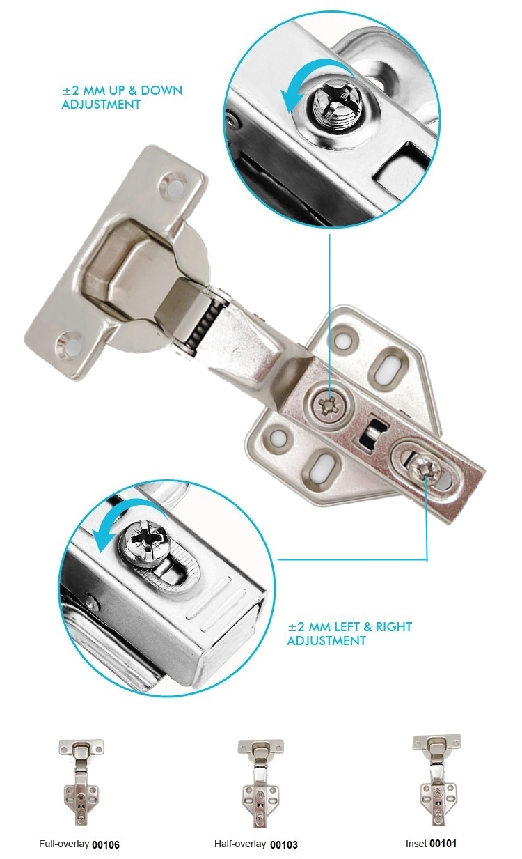 35mm Cup Inset Soft Close Cabinet Hinge Frameless Hinge