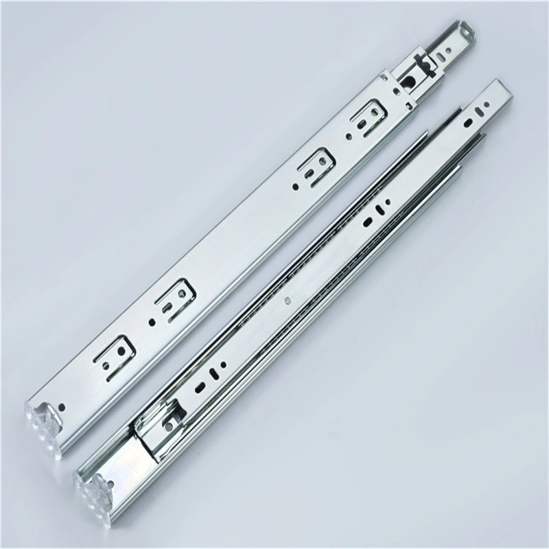 Hardware Accessories 45mm Drawer Runner Ball Bearing Drawer Slides for Home Wardrobe Furniture Telescopic Channel